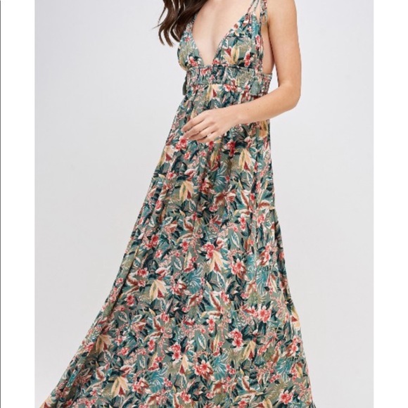 Green Floral Dress 🚨NEW🚨 - Picture 9 of 12